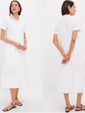 Tuckernuck White Martine Bubble Maxi Dress $198 Medium M